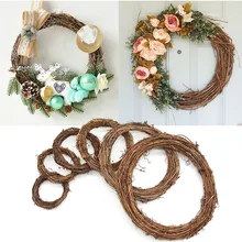 Свадебные украшения, венок из натурального ротанга, гирлянда, сделай сам, Ремесла, Декор для дома, дверь, грандиозная елка, рождественский подарок, вечерние украшения