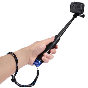 

PULUZ Handheld Extendable Pole Monopod for GoPro HERO5 Session /5 /4 Session /4 /3+ /3 /2 /1, Length: 19-49cm
