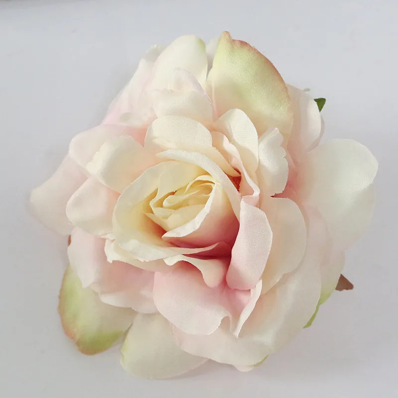 Flone 11cm DIY High Quality Artificial Rose Flowers Head Fake Flower Silk Flower For Wedding Home Party Decor Art Floral (5)