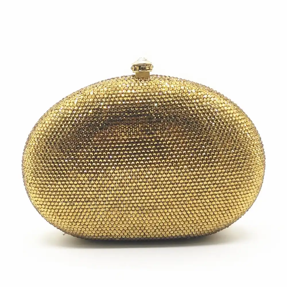Plain gold clutch bag Clearance