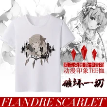TouHou Project Flandre Scarlet, футболка унисекс, летняя хлопковая футболка с коротким рукавом, футболки, топы, красивый рисунок, цвет белый, 2