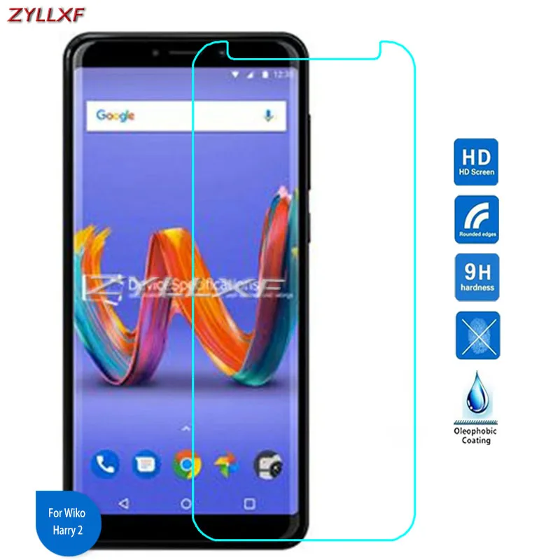 

For Wiko Harry 2 Tempered Glass Screen Protector Film 5.45 inch 9H 2.5D Safety Protective Film For Wiko Harry2