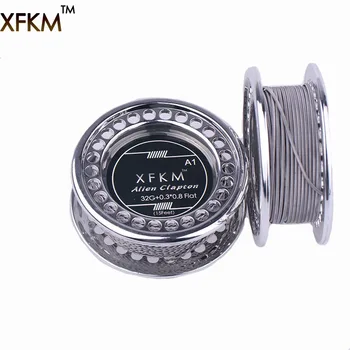 XFKM 5m/roll Flat fused Clapton for RDA RBA Rebuildable Atomizer Coil Heating Wire