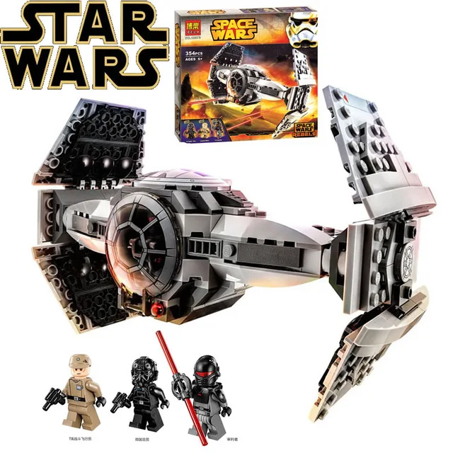 

Star wars 10373 Model building kits compatible with lego 75082 The Force Awakens TIE Advanced Prototype fighter blocks toys