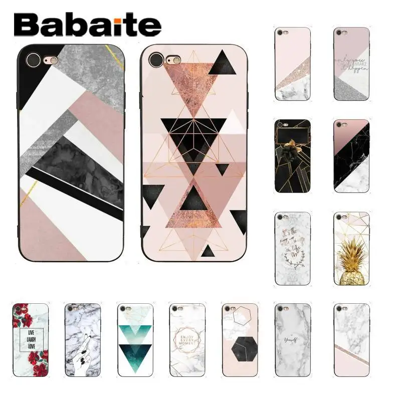 

Babaite Geometric Marble Colorful Cute Phone Case for iPhone X XS MAX 6 6S 7 7plus 8 8Plus 5 5S XR 11 11pro 11promax cases