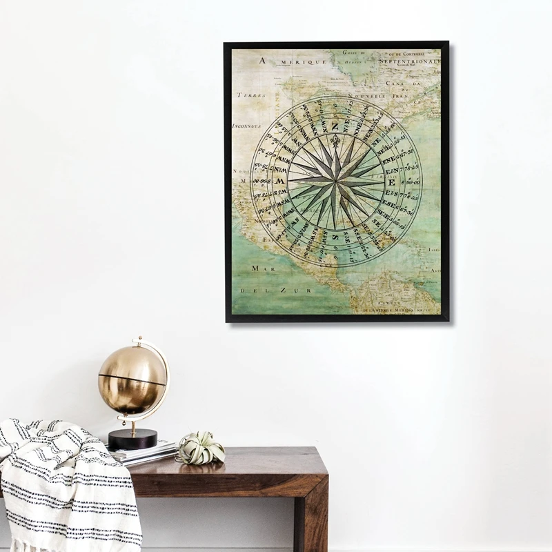 Map of North America Wall Art Print