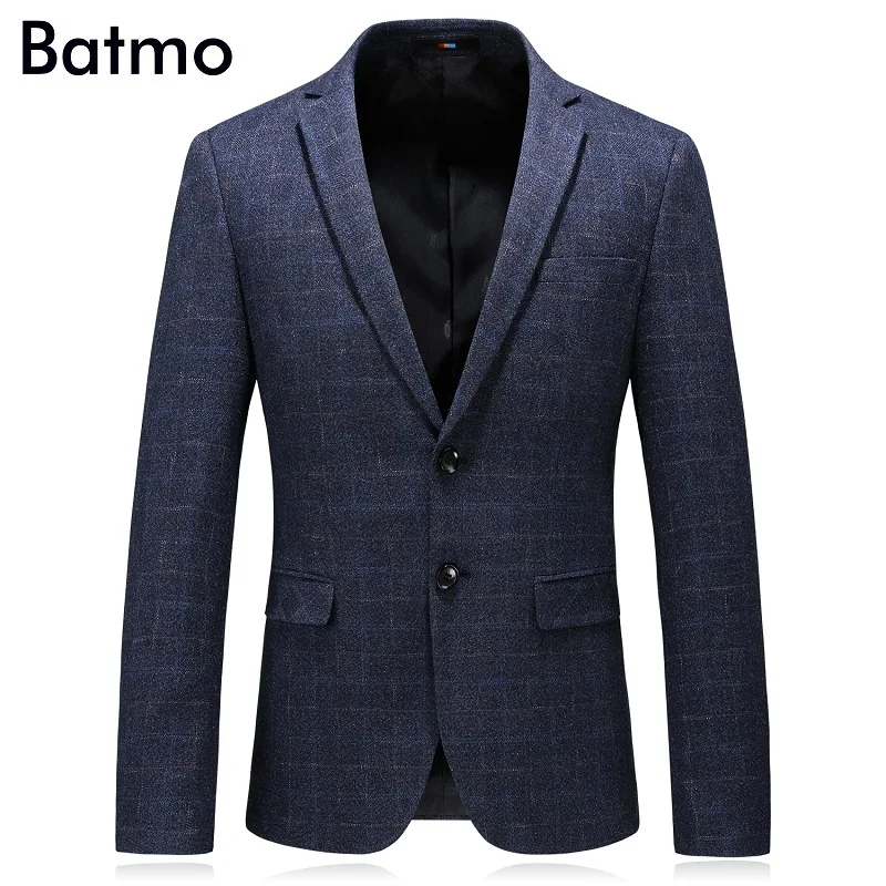

Batmo 2019 new arrival autumn high quality smart casual suits men,men's casual blazers,men's jackets plus-size M-4XL 8123