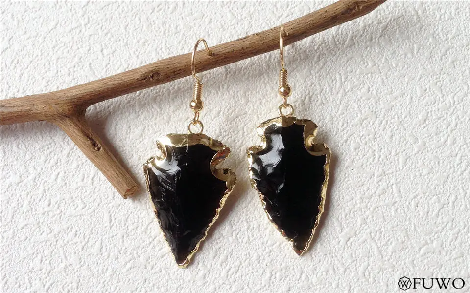 Natural Black Tourmaline Earrings 11
