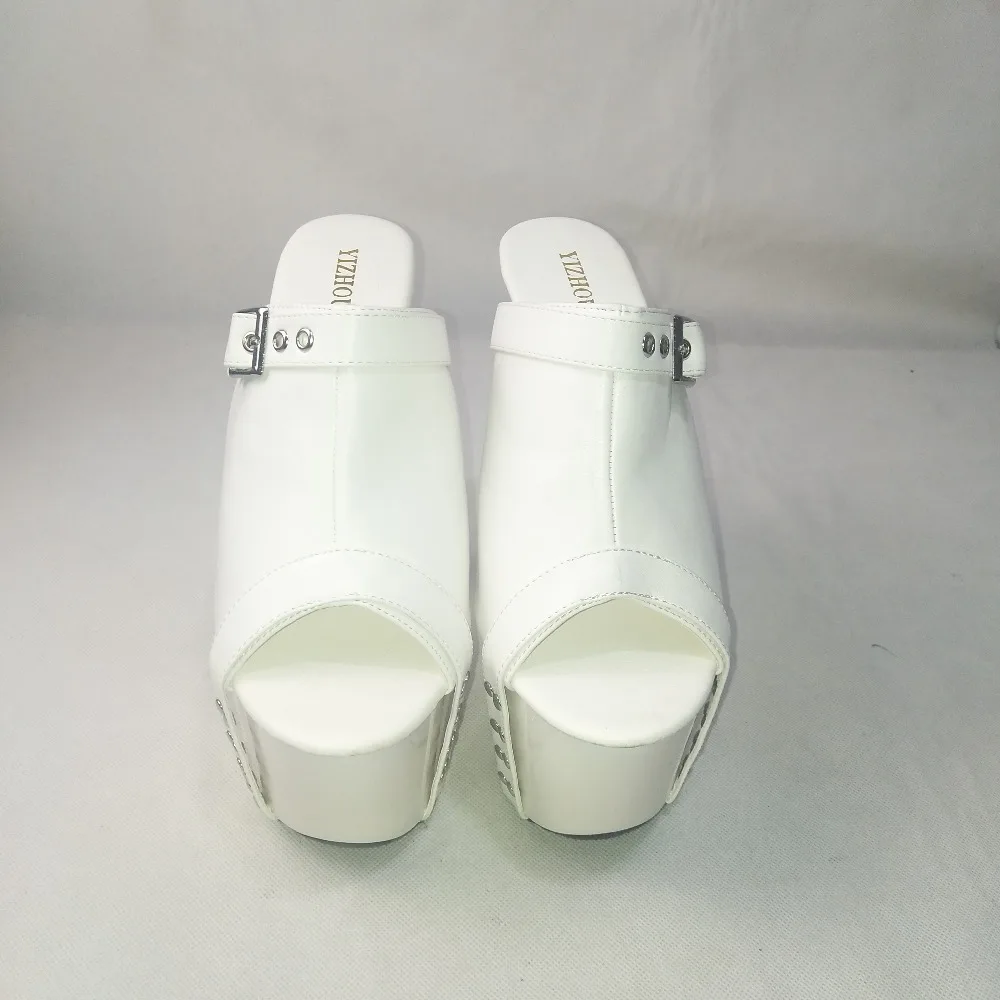 Women's Platform Shoes 17cm Ultra High Heels Slippers 7 Inch Hand Made High Heel Dance Shoes