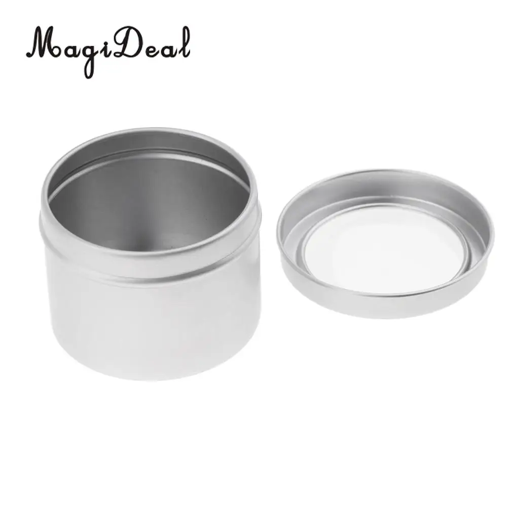 2018 New Kesoto 5x 60ml Round Aluminum Cream Empty Lip Balm Candles Containers Jars Tin Lid high quanlity