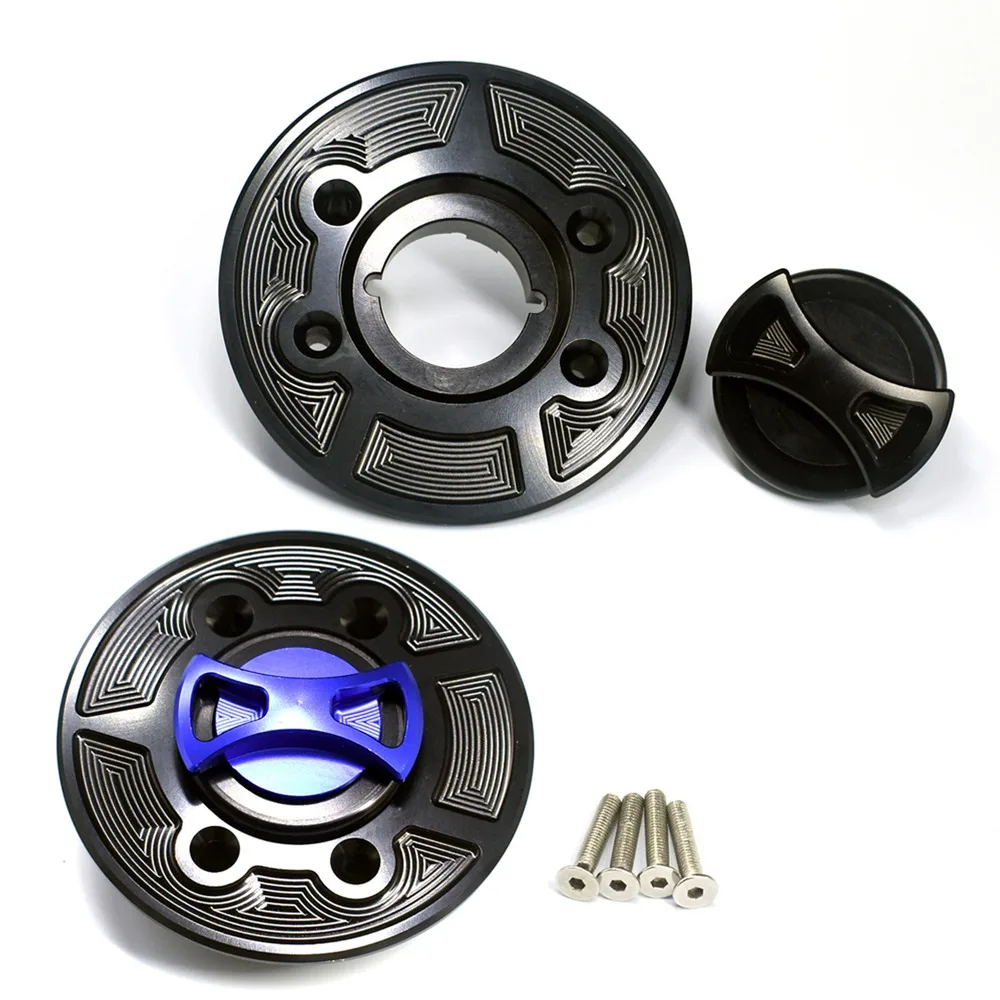 Black Motorbike Gas Fuel Tank Cap Cover For BMW S1000RR S1000R F800R