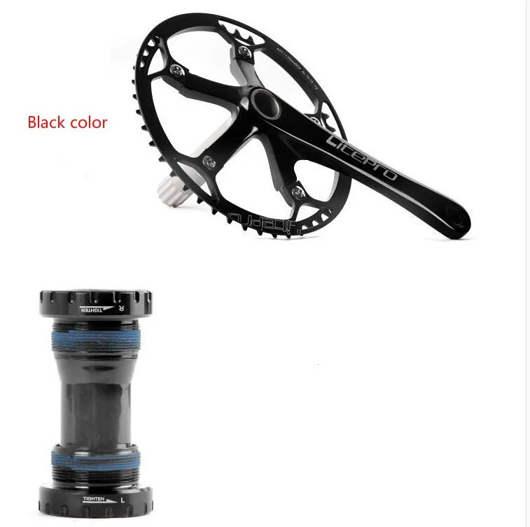 Litepro elite one piece BMX складной велосипедная система велосипед crankset для BYA 412 130 мм 41 t 45 t 47 t