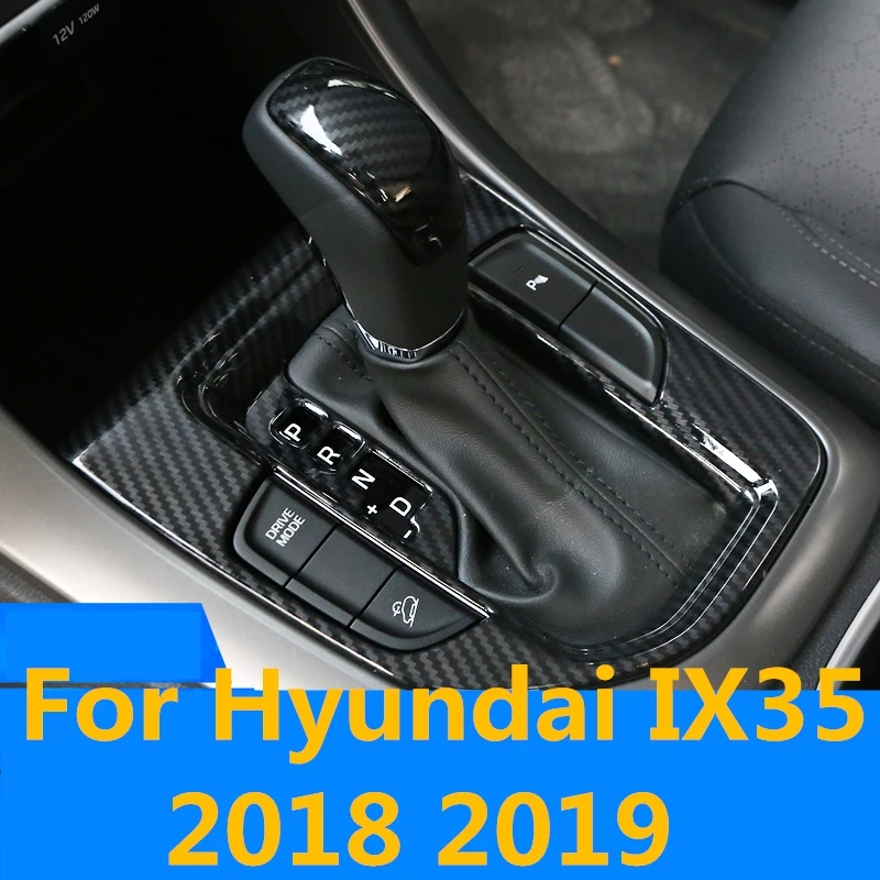 

For Hyundai IX35 2018 2019 Car Interior Chrome Parking Hand Brake Handle Cover ABS Trim Sequined Decoration Interior decoration