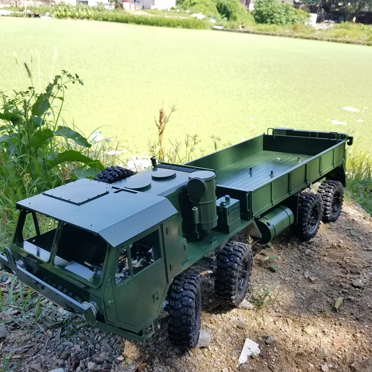 

1/10 scale RC Rock Cralwer Truck 8x8 RC8WD Body Kits & Chassis Frame Kits Military Tractor Truck For Cross Capo AXIAL RC8WD