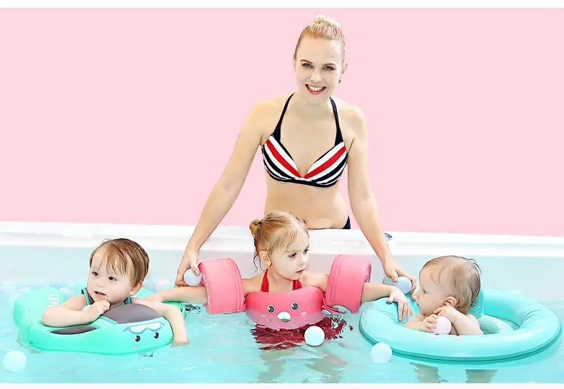 kids swimming sleeves Solid liner No Need Inflatable for accessories Baby Swimming armbands (12)
