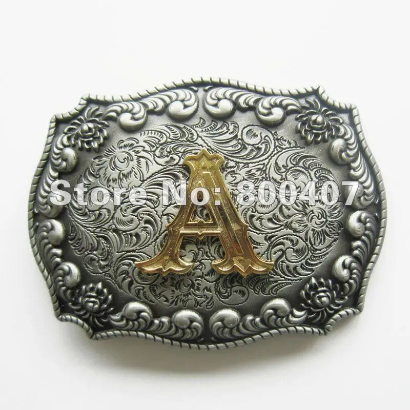 Женская новая пряжка для ремня в Западном ковбойском стиле с буквами A B C D E F G H I J K