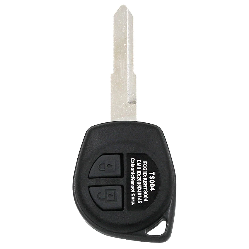 2 кнопки дистанционного ключа брелок чехол для Suzuki Alto Ignis SX4 Swift Wagon R Splash HU133 лезвие с резиновый кнопочный коврик