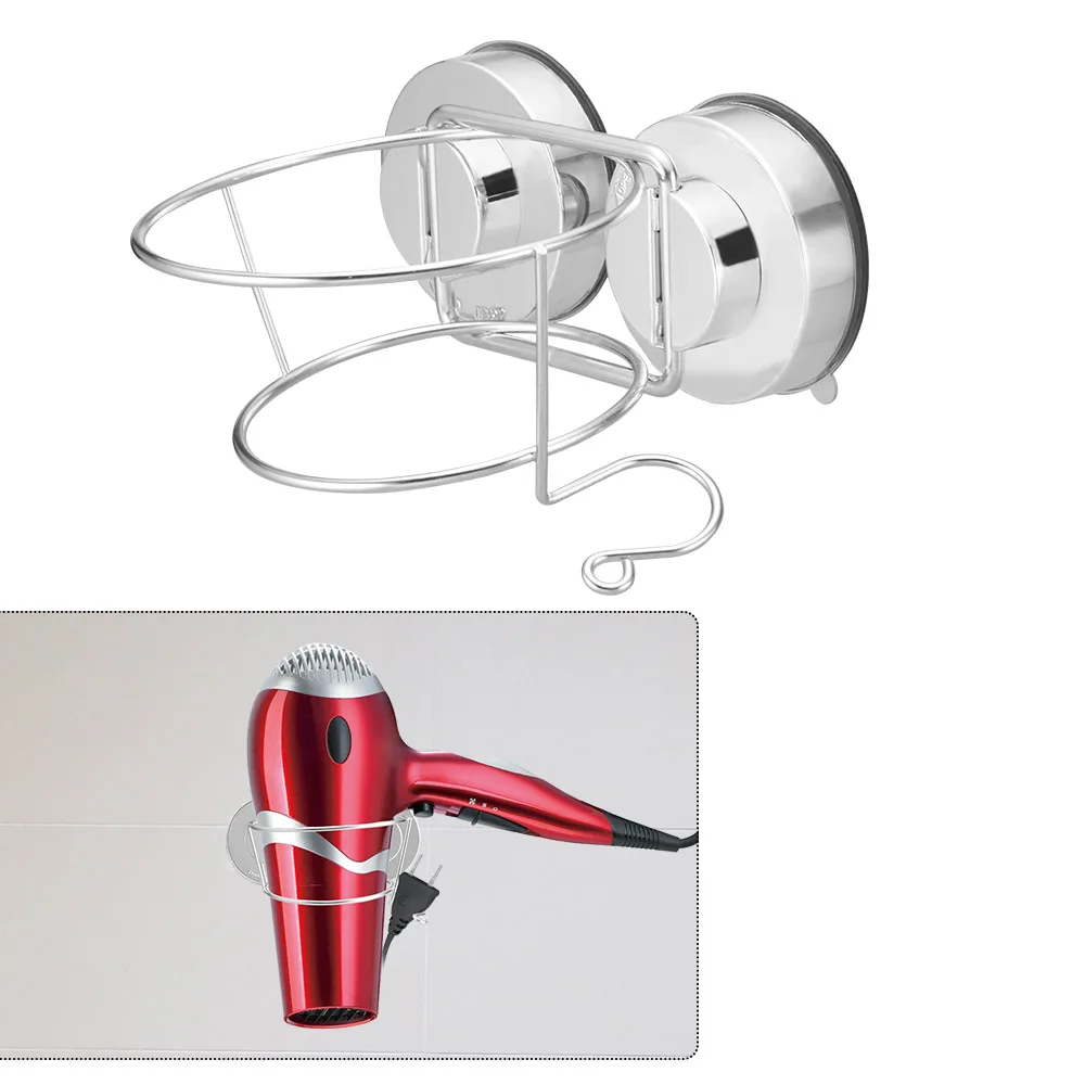 Buy Strong Suction Hair Dryer Holder Stainless Steel