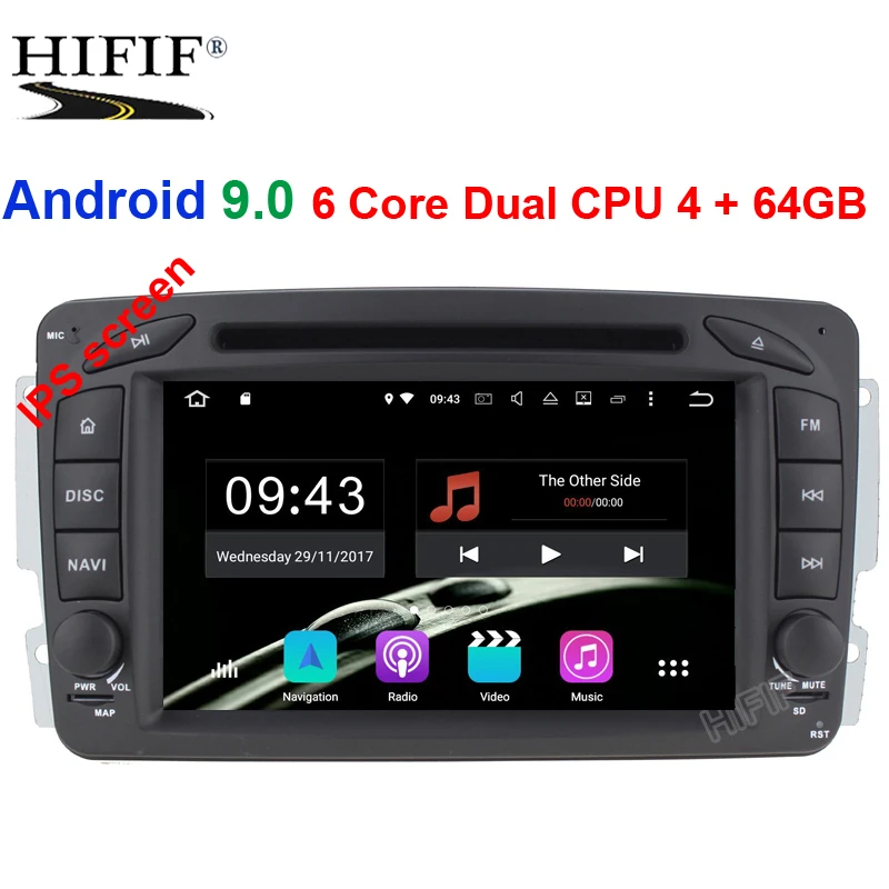 

IPS 2 Din Auto Radio Android 9.0 For Mercedes/Benz/CLK/W209/W203/W208/W463/Vaneo/Viano/Vito Car Multimedia Video Player GPS USB