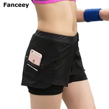 Fanceey черные фитнес женские шорты для йоги с высокой талией спортивные шорты из спандекса для женщин тренировочные Компрессионные шорты для спортзала с карманами