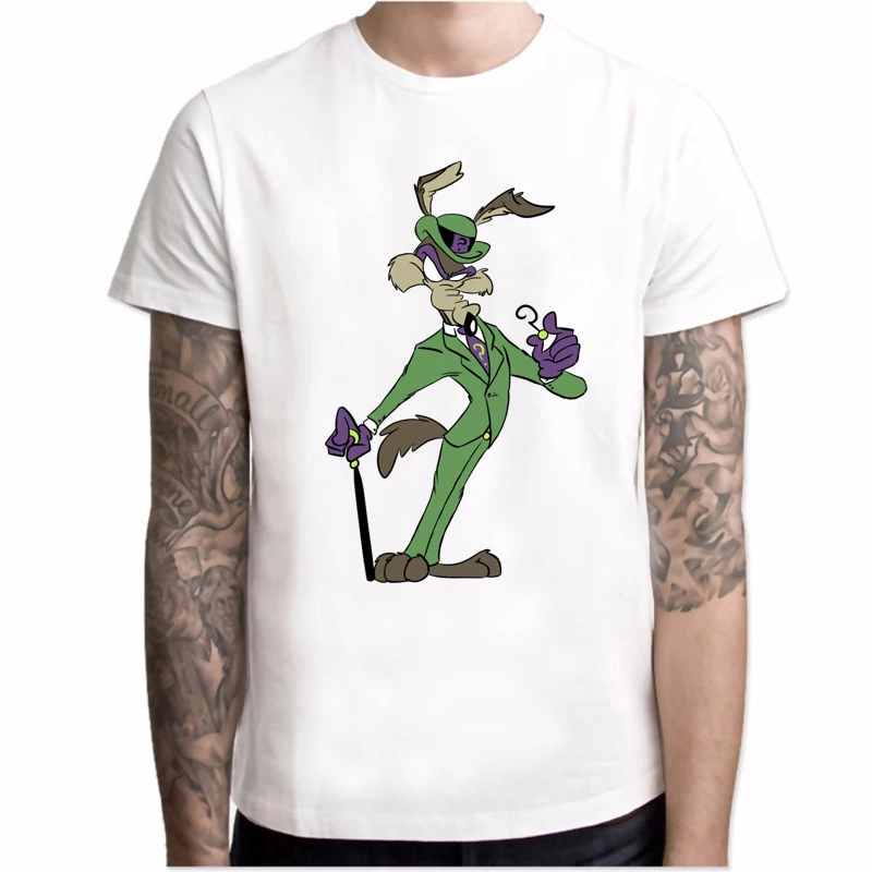 Wiley Coyote футболка для мужчин Looney Tunes Road Runner с надписью Забавный мультфильм мужские