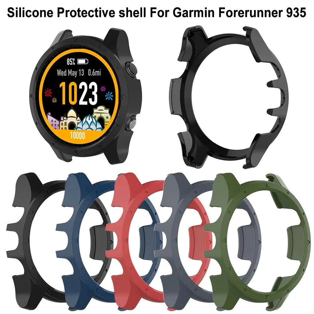 

Silicone Protector Shell For Garmin Forerunner 935 Case Cover Shell Protective Shell Anti-dust Smart Watch Accessories 5 Colors