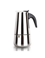 300 ml 6 tassen Edelstahl Moka Espresso Latte Kaffeemaschine Topf Percolator Stove Top Kaffeemaschine Für Induktion Gas herd