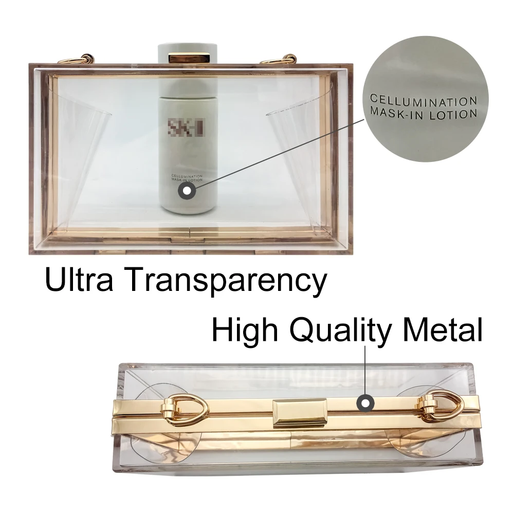Women Evening Bag Women Acrylic Clear Purse