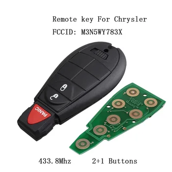 

GORBIN M3N5WY783X Smart Car Key for Dodge Grand Caravan Journey 3 Buttons Car Remote Key 433.8Mhz for Chrysler Key