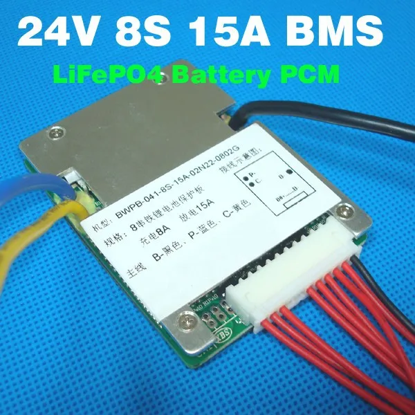 8S 24v lifepo4 батарея BMS 3,2 v ячейка 8S PCM используется для 24V 10a 12a 15a LiFePO4 батарея