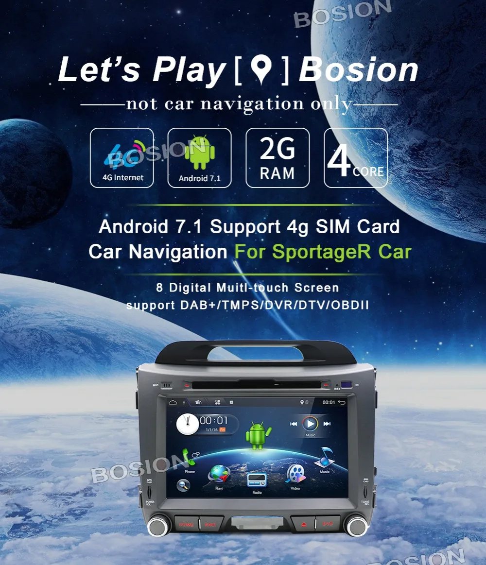 Sale Quad core car dvd for KIA sportage 2011 2012 2013 2014 2015 car pc head unit gps navigation 2 din car stereo 0