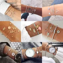 Mostyle богемный Корпус Карта браслет с черепахами набор Ретро Геометрические массивные женские Гламурные модные ювелирные изделия