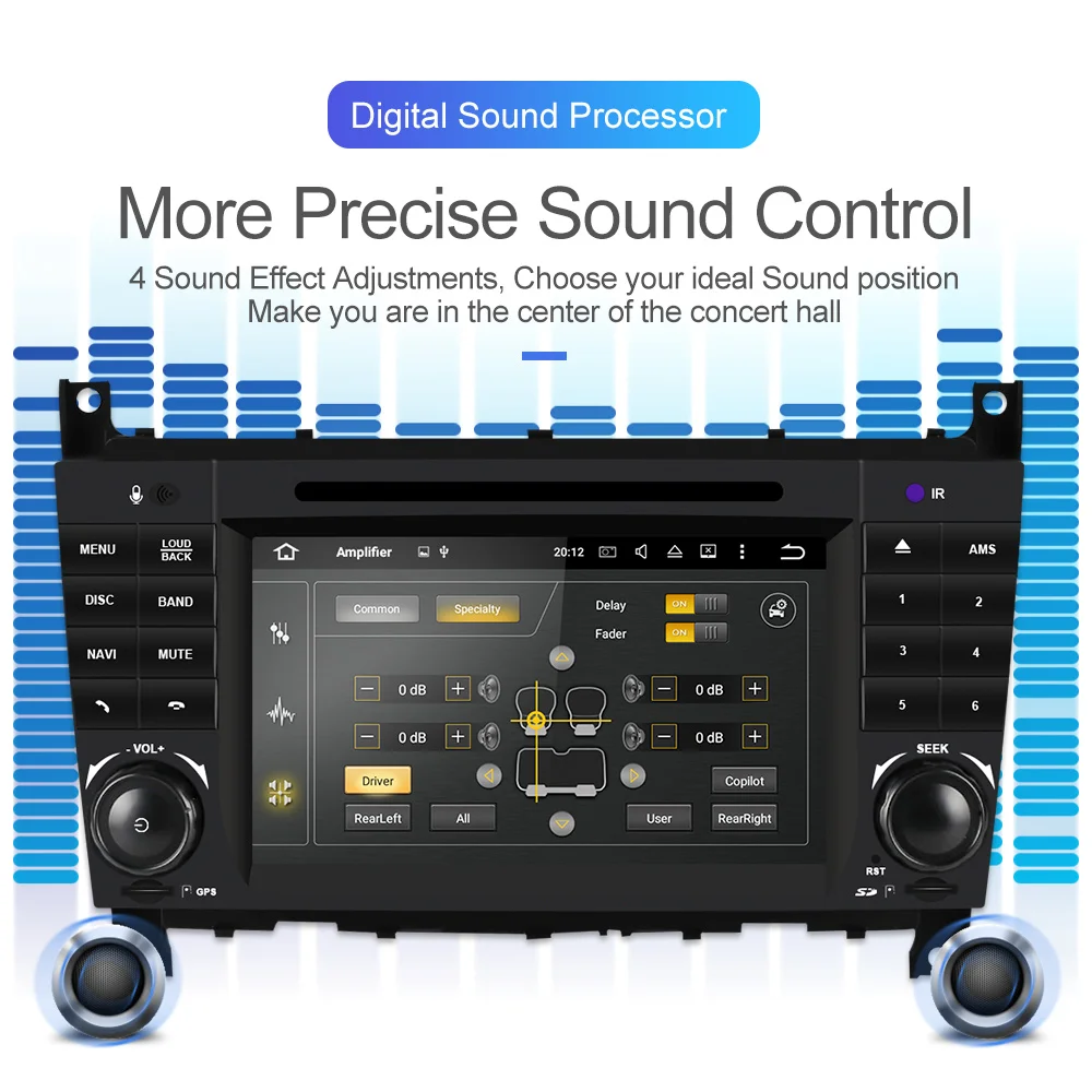 Best Isudar 2 Din Autoradio Android 9 For Mercedes/Benz/Sprinter/W203/A180/A-class Car Multimedia Player GPS Octa Core RAM 4G DSP DVR 3
