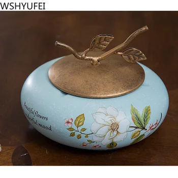 

Creative ceramic multi-purpose storage jars Spice coffee tea cans food candy jars Living room kitchen home accessories WSHYUFEI