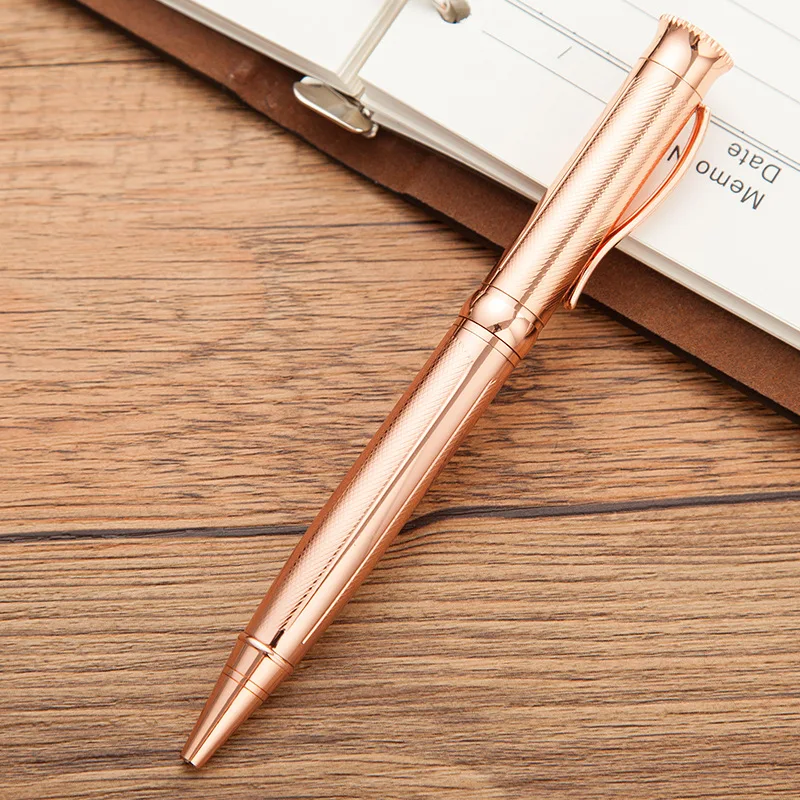 

100pcs Gifts ball-point pen Stationery Office & School Supplies metal Pens Pencils & Writing Supplies Ballpoint Pens Rose Gold