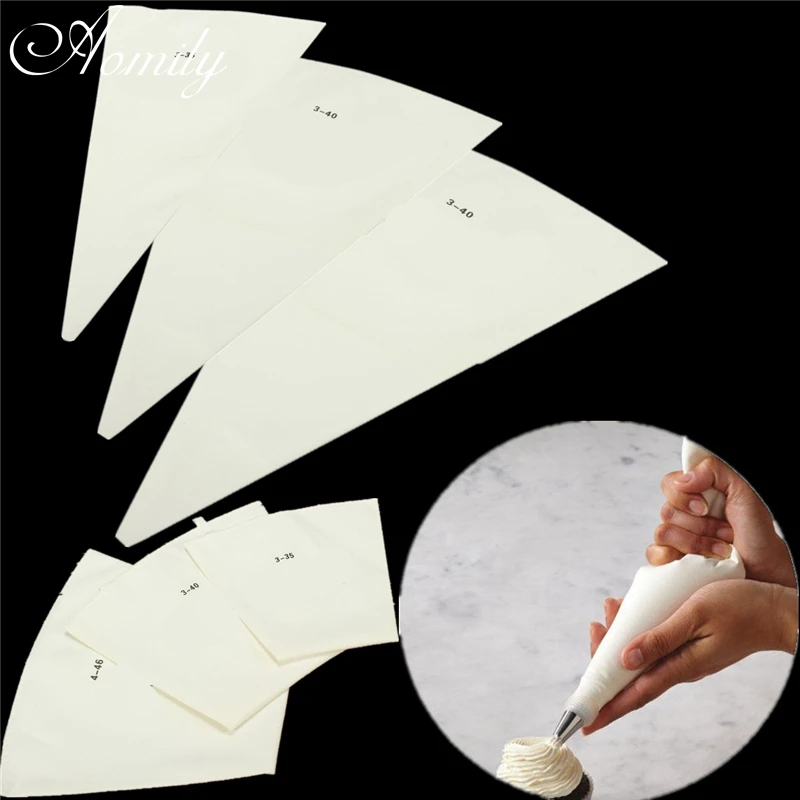 

Aomily 3 Sizes Reusable Cotton Ice Cream Piping Bags Cookie Pastry Cake Decorating Pastry Tool Bakery Tools Accessories Bakeware