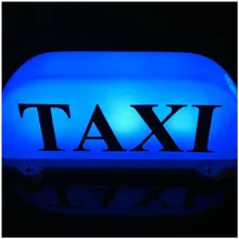 Верхная светильник/ синий светодиодный на крыше такси подписать 12V с магнитным основанием, плафон такси светло-голубой цвет Лидер продаж