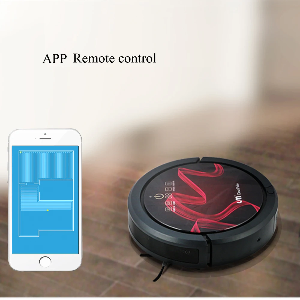 APP WIFI remote control 110V US plug robotic vacuum cleaner with