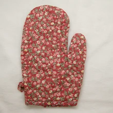 1 шт. cooksmart хлопок(внутри и снаружи) духовки/перчатки маленький цветок(ипомеи) mix colorwarm красный фон