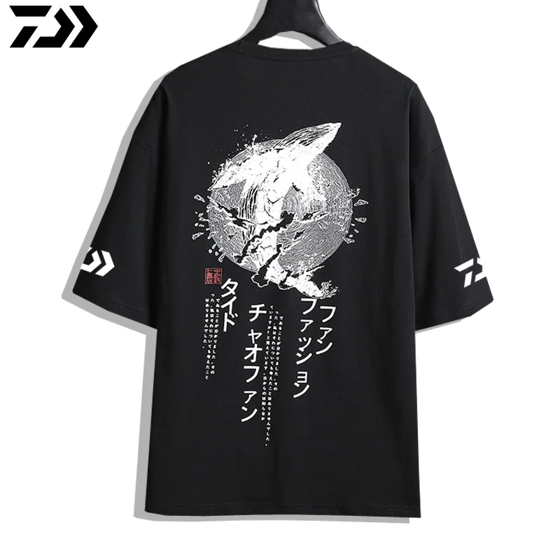 Exclusiva de Pesca Roupas de Pesca de Secagem Camisa de Manga T-shirt de Algodão Estréia Dawa Camisa Rápida Curta Anti-uv Pesca Purificado 2021 9 High Quality Esporte e Lazer
