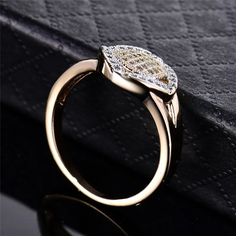 BUDONG кольца для женщин Валентина Мода Бесконечность кристалл золотой цвет средний палец кольцо CZ циркония ювелирные изделия xuR244