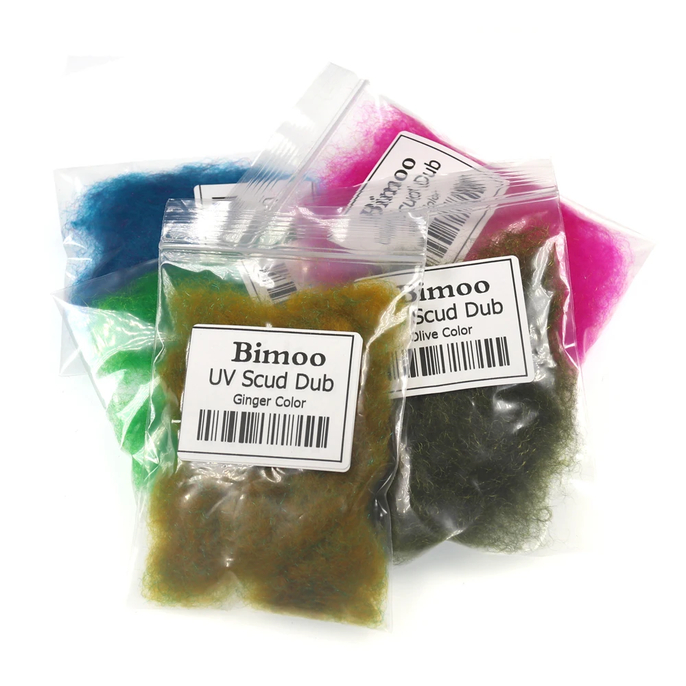 Bimoo 3 сумки X 2 г/Сумка для ловли нахлыстом волокно для Nymph Scud креветки Аддис дамсель муха Связывание тела Dubbing материал