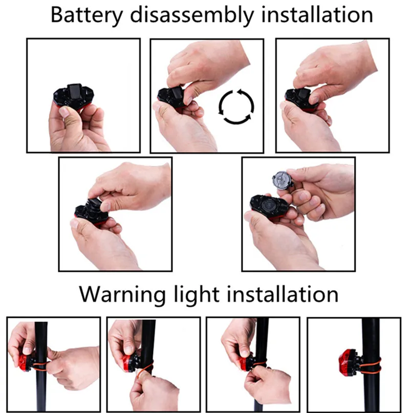 Top High Quality LED Bicycle Tail Lights Night Riding Flash Security Warning Lights One-touch Switch Design for Bicycles #2M23 5 Top High Quality LED Bicycle Tail Lights Night Riding Flash Security Warning Lights One-touch Switch Design for Bicycles #2M23 5