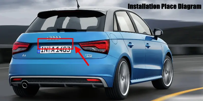 Liislee Reverse Rear Camera For Audi A1 ( 8X ) 2011 ~ 2018  Parking Back Up Camera  License Plate Lamp  HD CCD Night Vision Installation