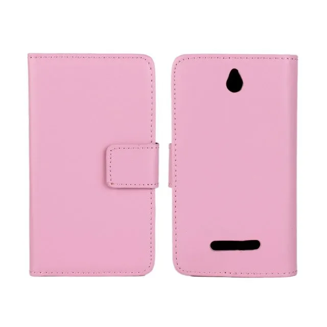 Sony Xperia E Dual C1605 Genuine Wallet Case 04