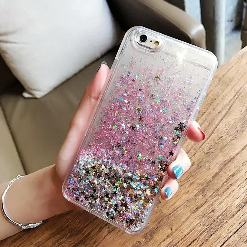 Силиконовый чехол для iPhone 6 s 6S 7 8 Plus X 10 5 6Plus 6SPlus 7Plus с блестками чехлы телефонов| |