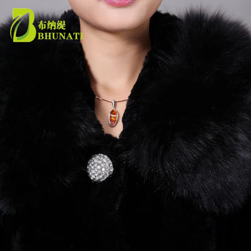 BHUNATI 2018 Faux/imitation Fur with Hooded Coat Winter Fur Coat Long Outwear Warm Clothing With belt Plus Size Women Coats