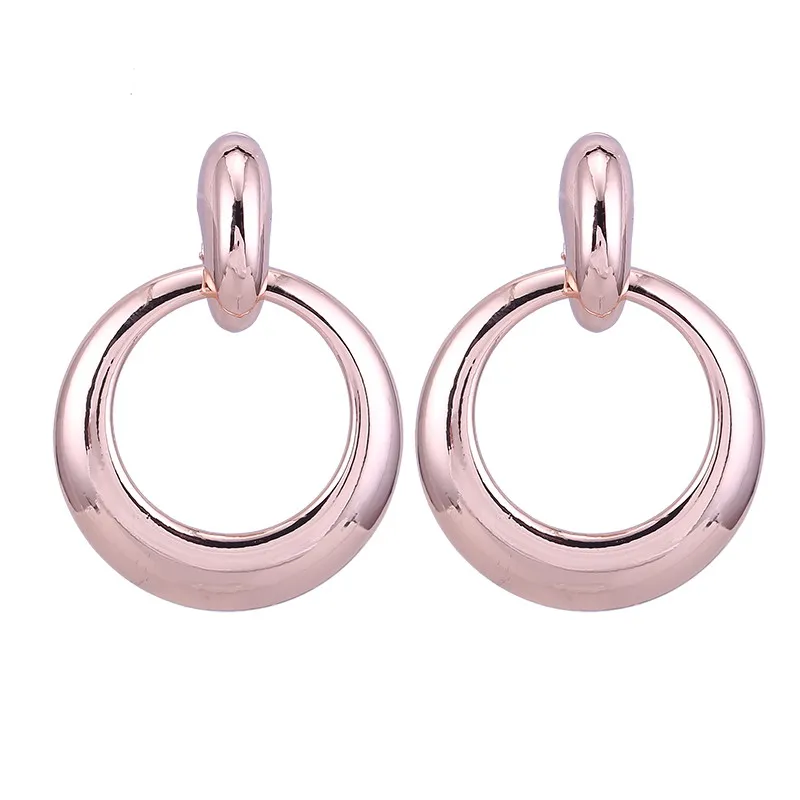 Round Rose gold
