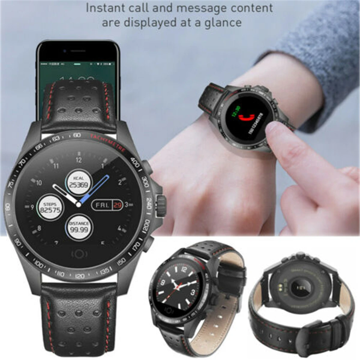 

New Women Mens Smart Watch Heart Rate Fitness Tracker Waterproof Smart Bracelet