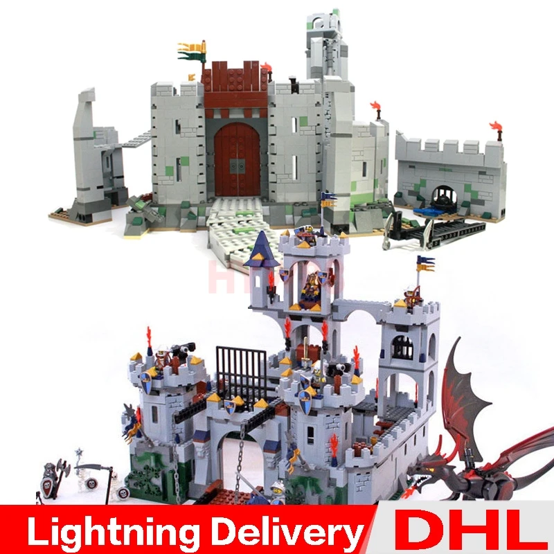 

Lepin 16017 Castle Kits Lepin 16013 Lord of the Rings Battle Of Helm' Deep Building Block lesoings Toys 7094 9474